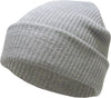 Light Gray Slouch Solid Beanie