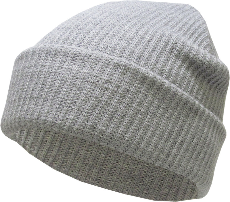 Light Gray Slouch Solid Beanie