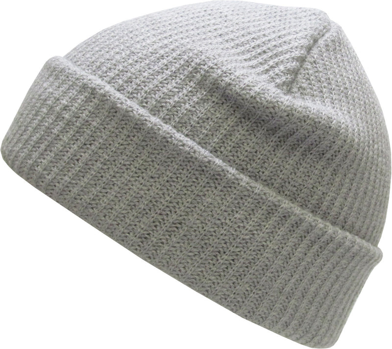 Light Gray Slouch Solid Beanie