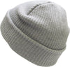 Light Gray Slouch Solid Beanie