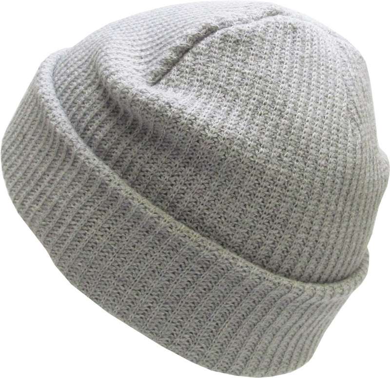 Light Gray Slouch Solid Beanie