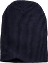 Navy Slouch Solid Beanie
