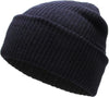 Navy Slouch Solid Beanie