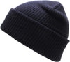 Navy Slouch Solid Beanie