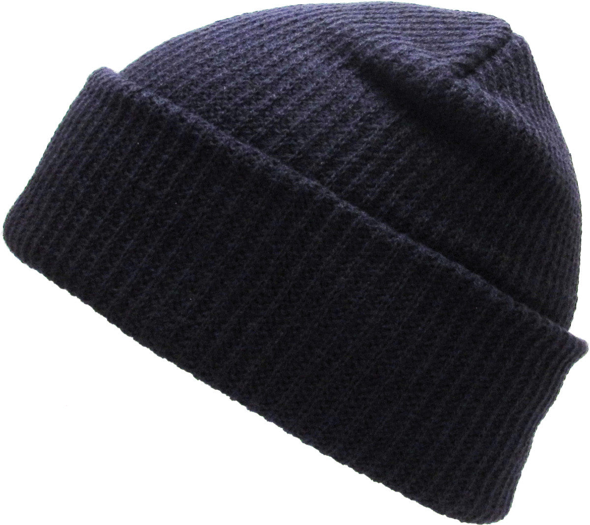 Navy Slouch Solid Beanie