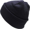 Navy Slouch Solid Beanie