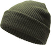 Olive Slouch Solid Beanie
