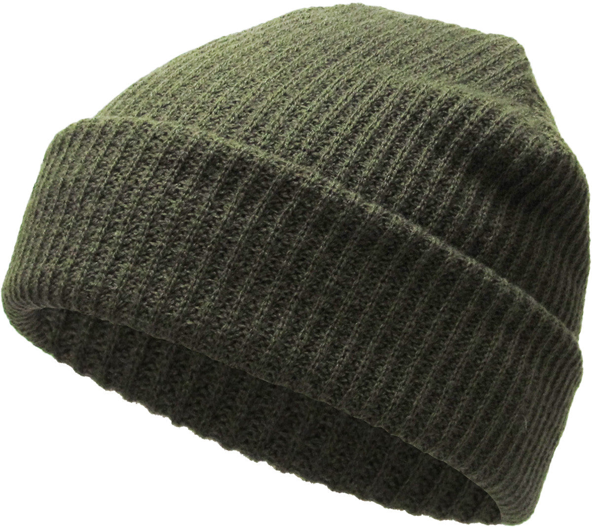 Olive Slouch Solid Beanie