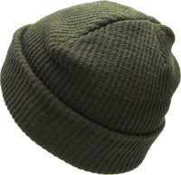 Olive Slouch Solid Beanie