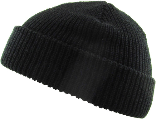 Black Fisherman Beanie