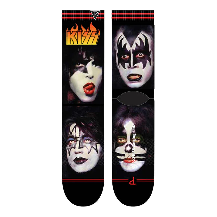 Kiss Painted Faces Crew Sock