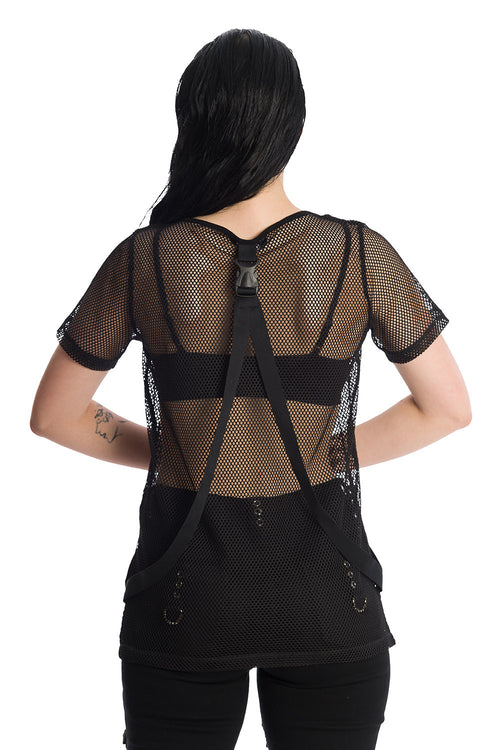 Komeko Mesh w/straps Top