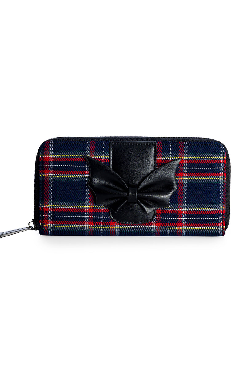 Krampus Plaid Blue Wallet