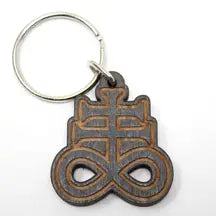 Leviathon Cross Wooden Keychain