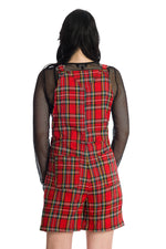 Lifes too short tartan overalls