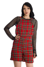 Lifes too short tartan overalls