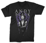 Andy Black Purple Coffin