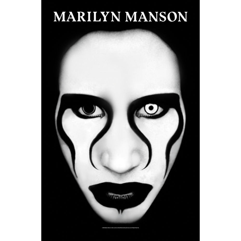 MARILYN MANSON: DEFIANT FACE FLAG
