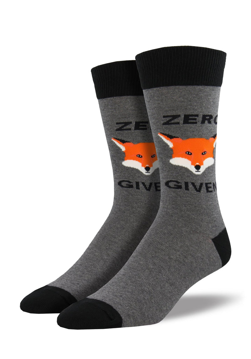 Zero "Fox" Given Gray Heather Men's Socks
