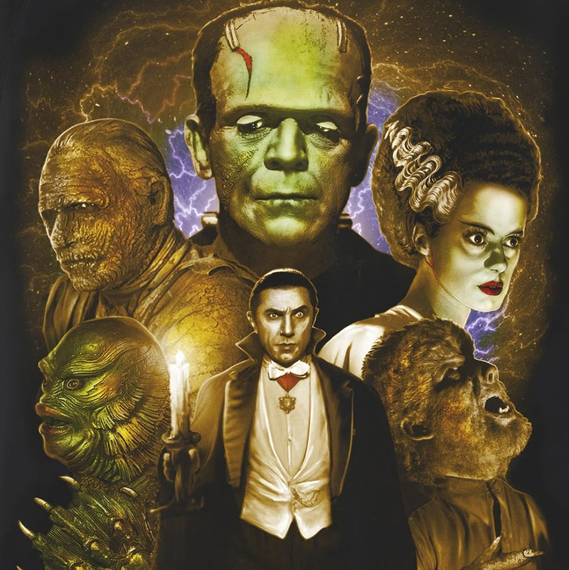Universal Monsters Colored Collage Shirt