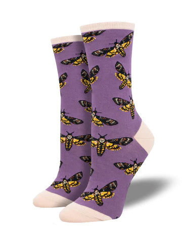 Moths to a Flame Socks - Purple