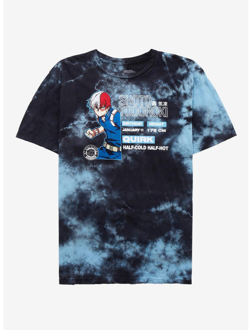 My Hero Academia Shoto Blue Tie Dye Shirt