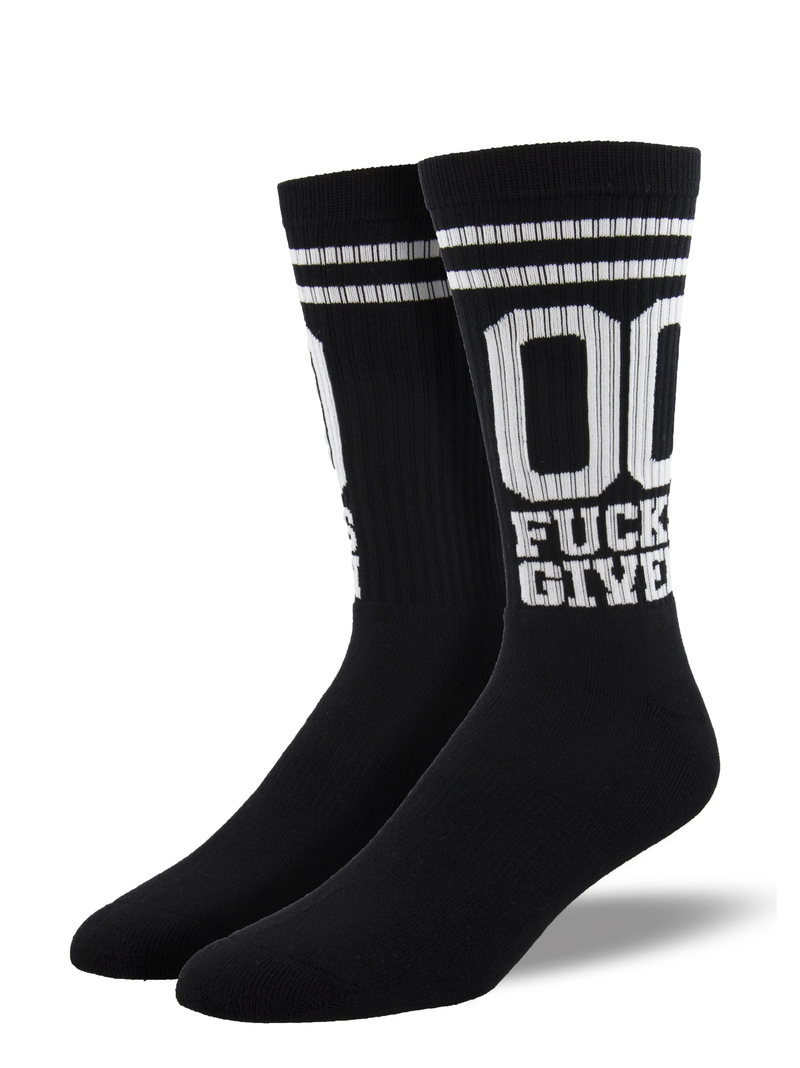 00 Fucks Given Men's Socks