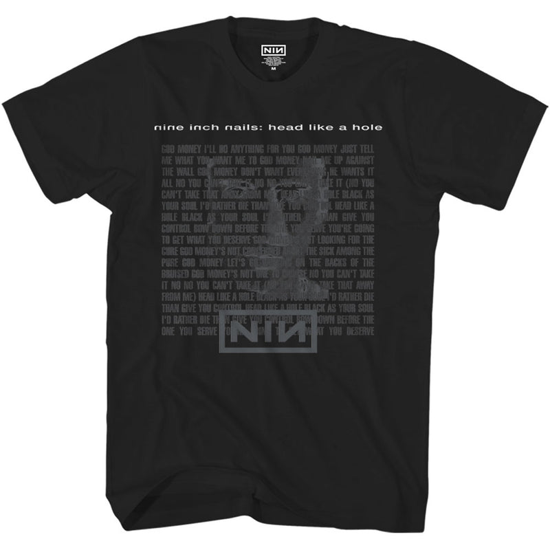 Nine Inch Nails Head Like A Hole Lyrics Shirt