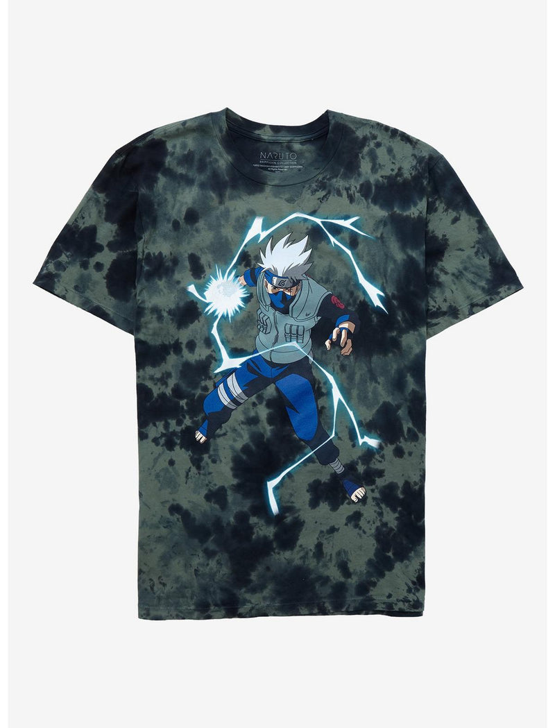 Naruto Kakashi Green Tie Dye T-Shirt