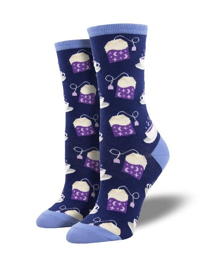 Night Tea Women's Socks - Navy