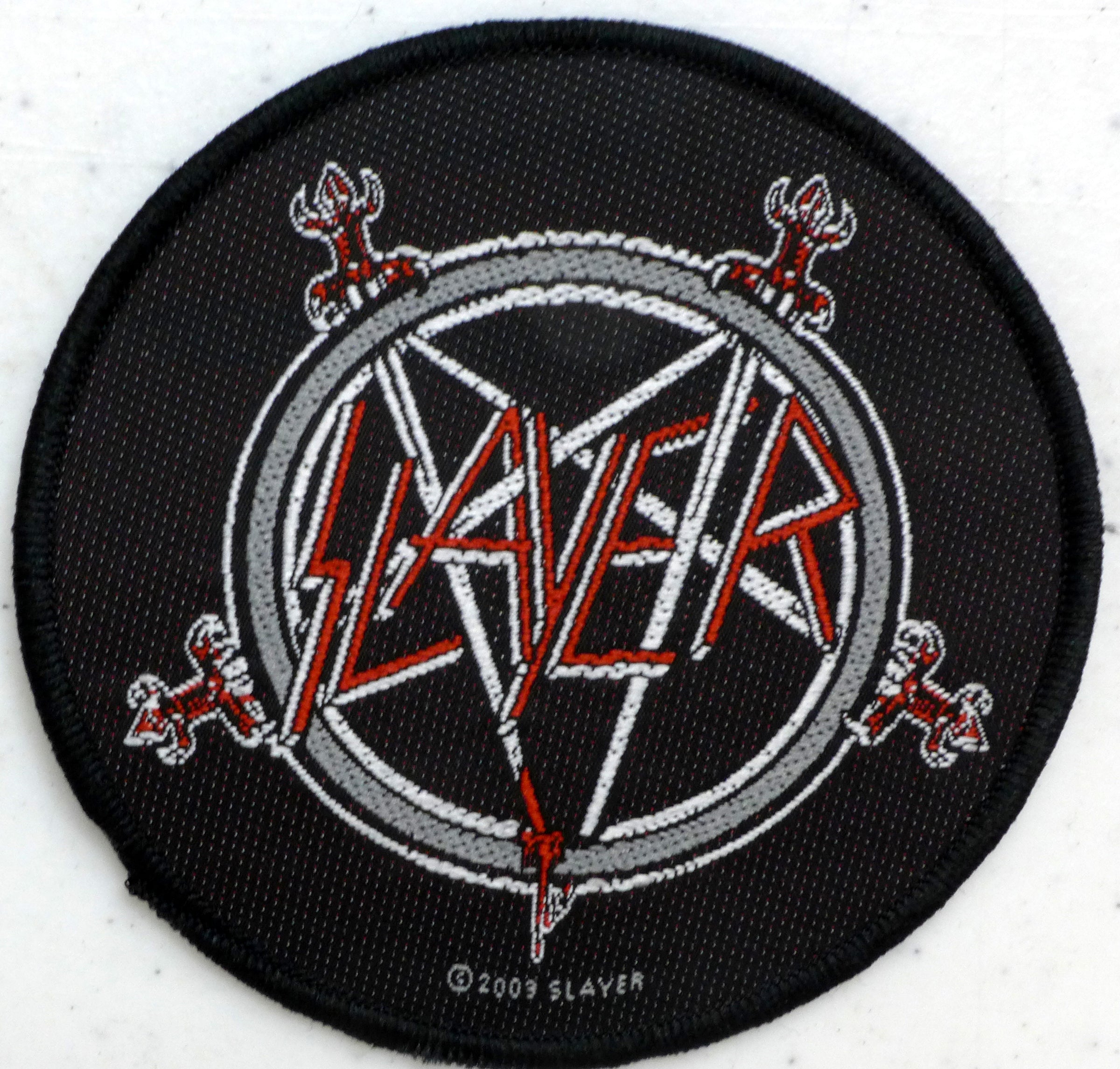 Slayer Pentagram Round Patch