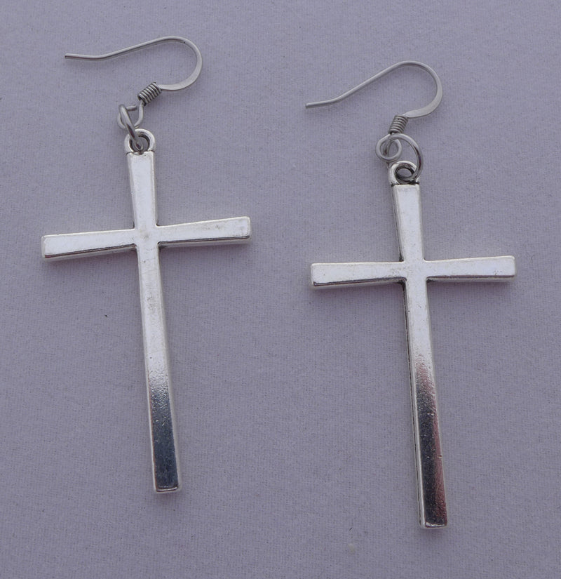 Tall Cross Earrings