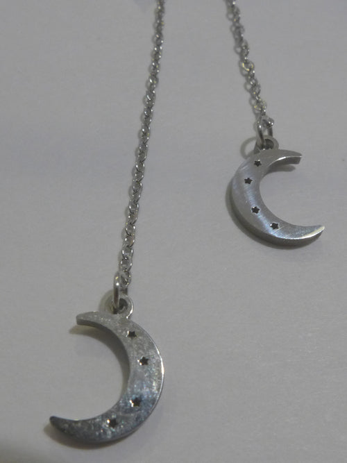 Crescent Moon Dangle Earrings