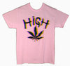 High Pink Weed Leaf Shirt