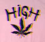 High Pink Weed Leaf Shirt