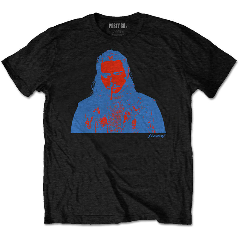 Post Malone Red & Blue Photo T-Shirt