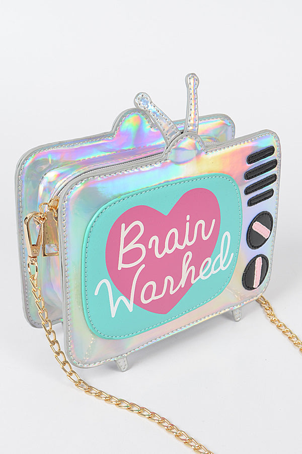 Cute TV Silver Bag