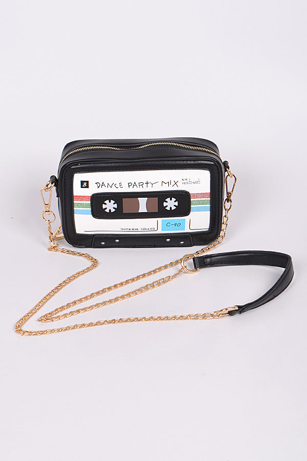 Old School Cassette Tape Bag