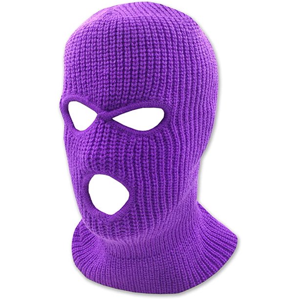 Knit Mask-Purple