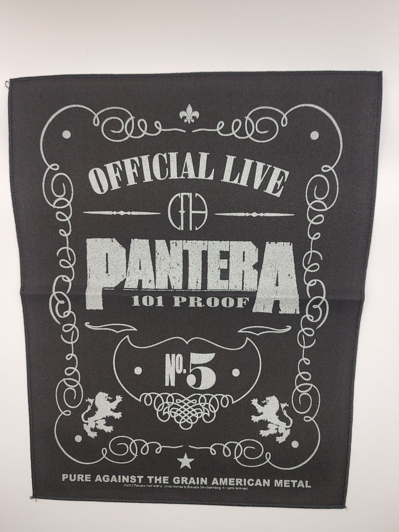 Pantera 101% Proof Back patch