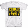 Public Enemy Yellow Logo on White