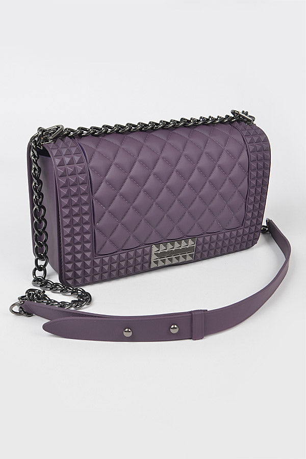 Quilted Embossed Purple Jelly
