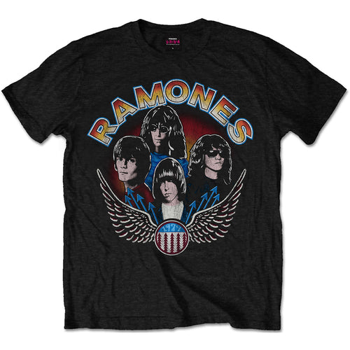 Ramones Vintage Wings Photo Woman's Tee