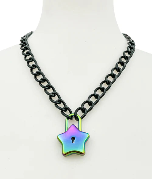 Rainbow Star Lock Chain
