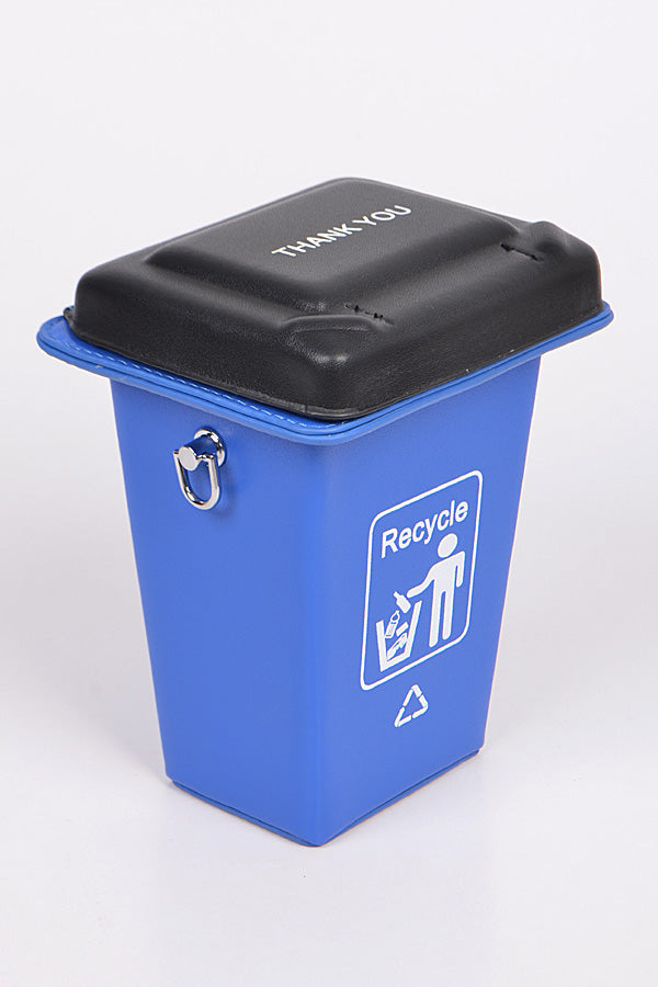 Recycle Trash Can Blue Bag