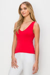 Reversible Seamless Red Tank