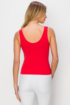 Reversible Seamless Red Tank