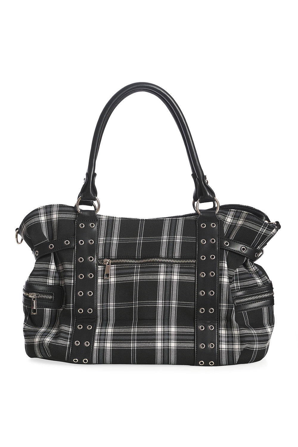 Rise Up Tartan Bag-Blk/Wht Tartan