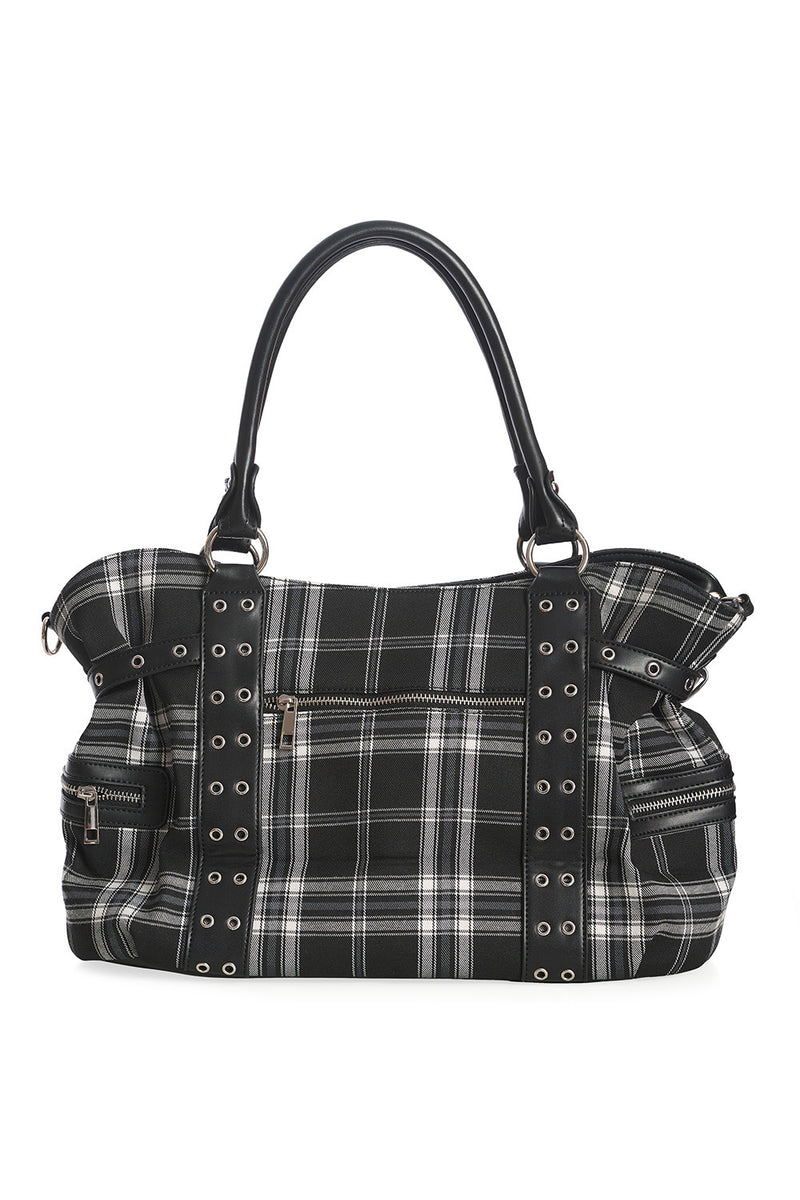 Rise Up Tartan Bag-Blk/Wht Tartan