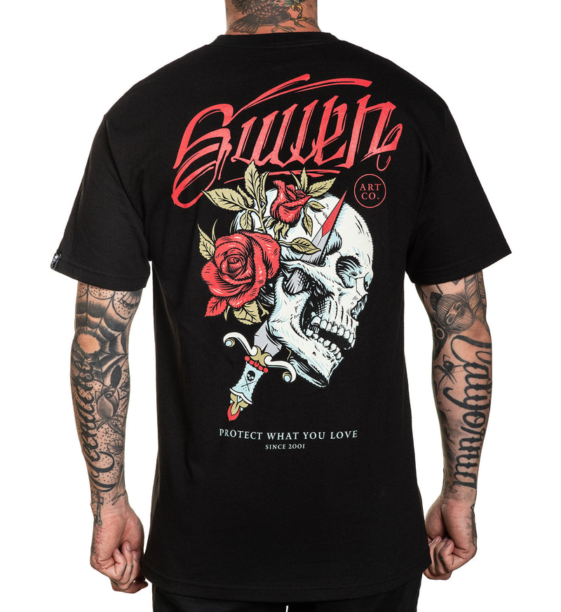 Pierce Skull/Rose T-Shirt